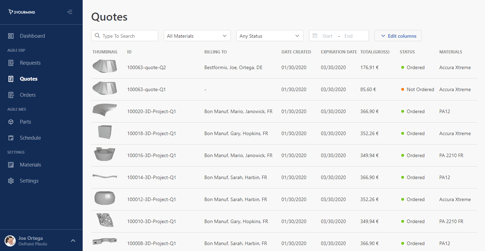 2020-Agile-ERP_Sales-Transactions-Menu