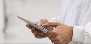 Erpro 3D Factory Engineer using iPad for Inputting Tracking Data