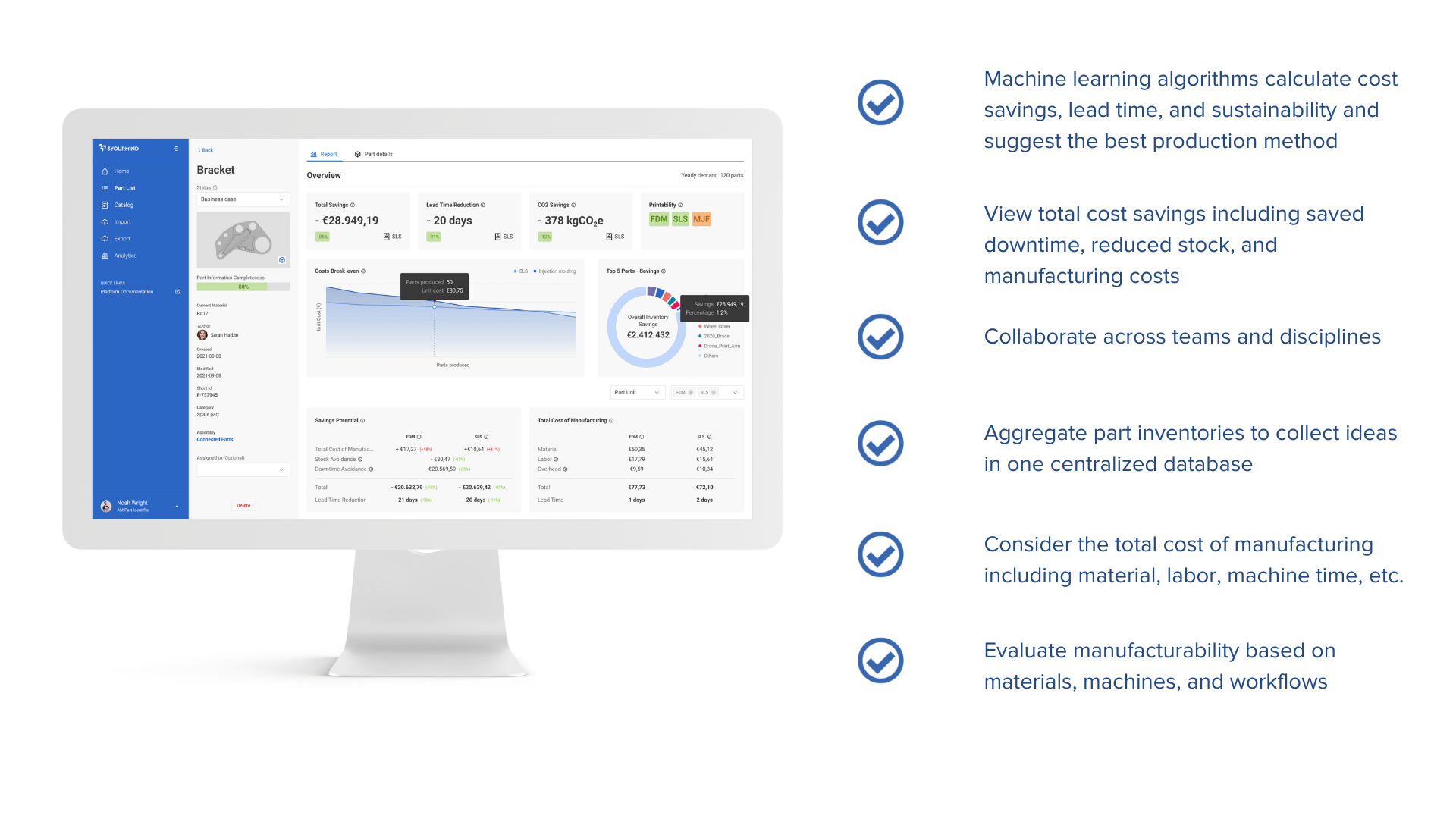 Part Screening & Business Cases - White background