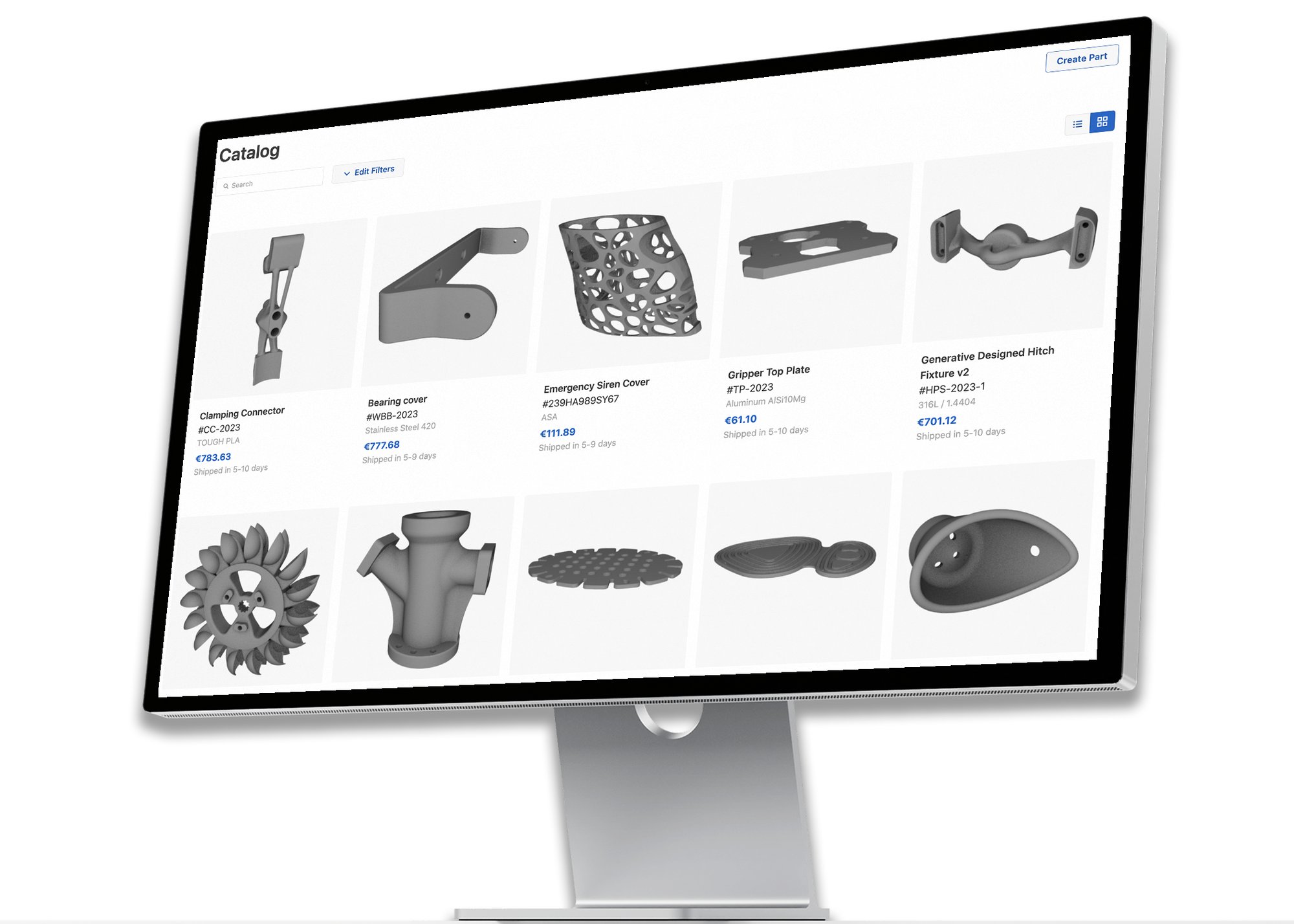 Qualified part files can be stored in the Catalog or sent to ...